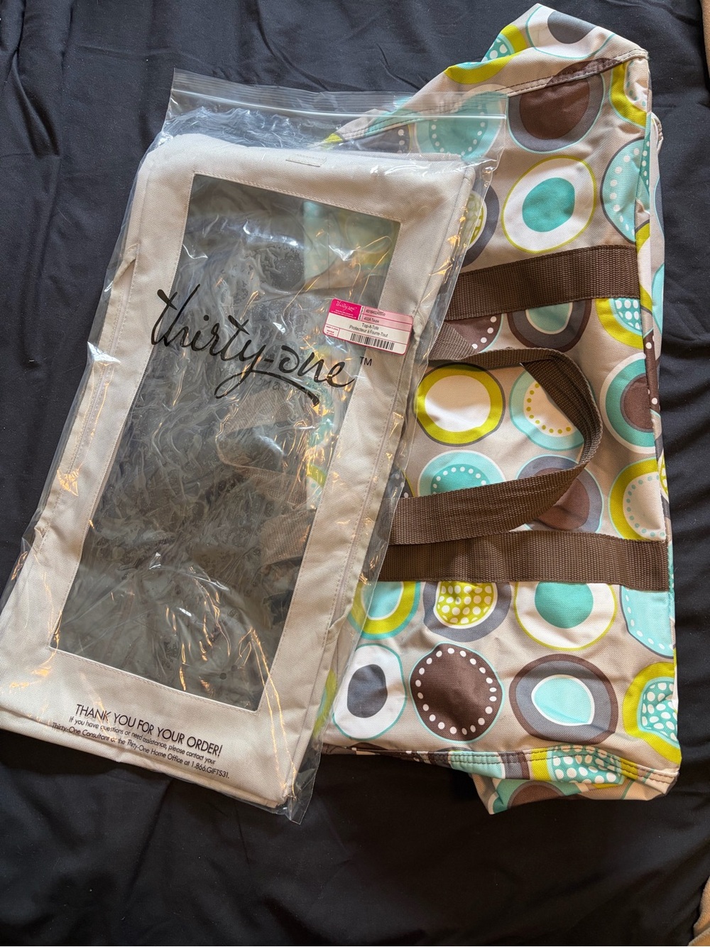 BUNDLE Thirty-One Large Utility Tote & Top-A-Tote